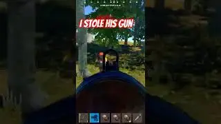 I steal a player's gun, In the full video I build a rock base #rust #rustbunker #gaming #shorts