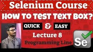 How To Test Text Box Using Selenium? (Selenium Course) Lecture - 8