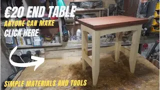 How to make a Unique End Table for less than €20 with simple tools