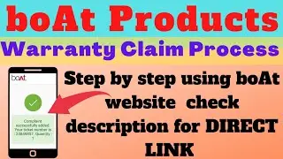 boAt genuine products warranty claim process |Register complain|Ticket generation🔥