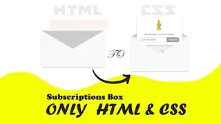animated subscription box using html & css | coding bd