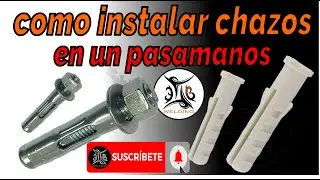 Cómo instalar chazos metálicos y de plástico para un pasamanos