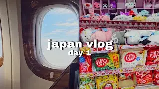 japan vlog | day 1 ✈️ flight to japan + don quijote