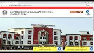 How to fill exam form in new website of CSVTU