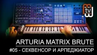 Arturia MatrixBrute #05 - секвенсор и арпеджиатор (демо)