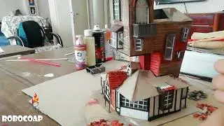 MINYATUR ÇATI KİREMİT YAPIMI (KOVUK) HOW TO DIY BURROW (WEASLEY HOME) HARRY POTTER