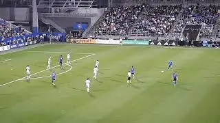 Chris Brady of Chicago Fire makes a great save vs. Chinonso Offor of CF Montreal (Impact) 9/16/23