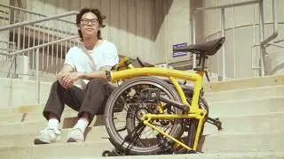 Christian and his Brompton Folding Bike - Curbside Cycle Staff Profile
