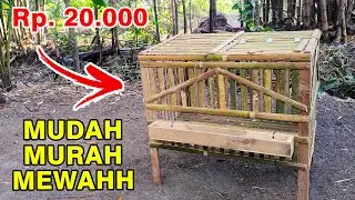 CARA MEMBUAT KANDANG AYAM DARI BAMBU