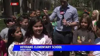 Veterans Elementary on the FOX 5 San Diego News at 1pm