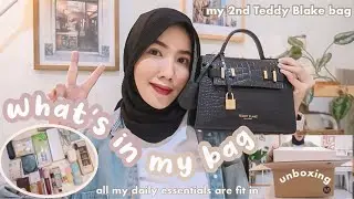 What’s in my bag & unboxing new bag✨| all my daily essentials are fit in😲