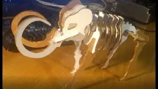 Делаем 3D пазл (скелет мамонта) на самодельным ЧПУ (CNC).