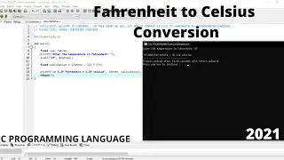 C program to Convert Fahrenheit to Celsius 🔥 🔥 | Shortest Way | C Programming Language | CodeVode