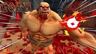 Gorn VR Berserker Gameplay - A Gory & Brutal Game VIdeo [1080p 60fps PC VR Oculus Quest 2]