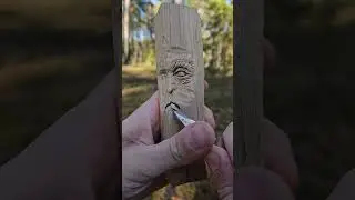 How to carve a man out of a tree in the forest