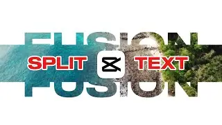 How to Create Split Text intro in Capcut Pc | Capcut Tutorial