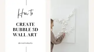 How to creative DIY Wall Art  |  Bubble art - tutorial  |  Easy wall art DIY idea