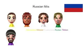 My Wii U CPU Miis Wave 1 Nationalities (Updated)