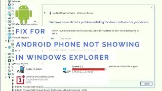 Fix for Android device not showing in Windows Explorer (MTP fix for OnePlus)