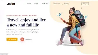Create a Responsive Tour Website Using HTML CSS & JS | Traveling Website.