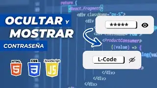 Mostrar y Ocultar Password 🔒 con HTML, CSS y JS | VS Code