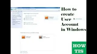 How to create user account in Windows