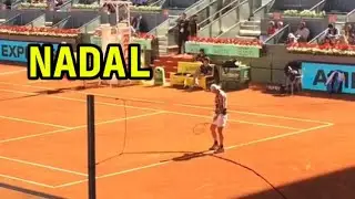 NADAL ENTRENANDO EN MADRID