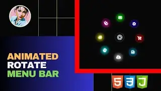 Animated Rotate Menu Bar /@Coding_girl/#html5 , #css3 , #javascript /#webdesigntutorial@freecodecamp
