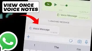 Send VIEW ONCE VOICE NOTES on WhatsApp