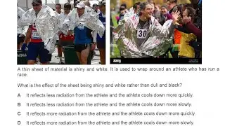 PP2022P1Q17 Why is the athlete wrapped with silver and white sheet after a run?