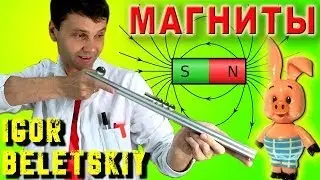 🌑 ТРЮКИ И ФОКУСЫ С МАГНИТАМИ  Magnet Gun  МАГНИТНАЯ ЛЕВИТАЦИЯ МАГНИТНАЯ ПУШКА  ИГОРЬ БЕЛЕЦКИЙ