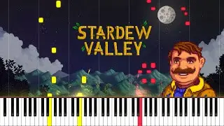The Stardrop Saloon - Stardew Valley Piano Cover | Sheet Music [4K]