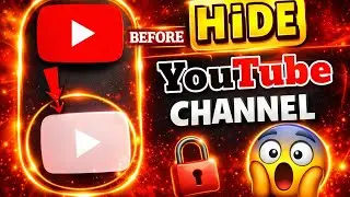 🔥 How To Hide YouTube Channel || YouTube Channel Hide Karne Ka Tarika. 📲
