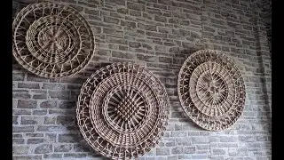 Панно на стену плетеное из бумаги