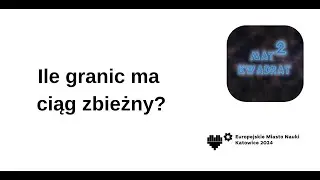 Ile granic ma ciąg zbieżny?