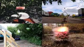 ВЕСЕЛЫЙ краш-тест АРБУЗОВ. СМОГУТ ЛИ они вытерпеть испытания??