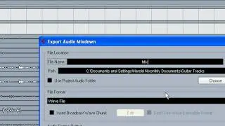 Cubase 4 - Stereo Mixdown Export