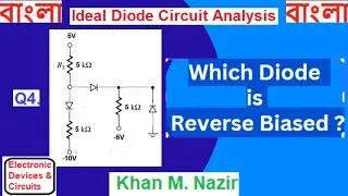 Ideal Diode Circuit Analysis: Circuit with 3 Ideal Diodes || Are these Forward Bias or Reverse Bias?
