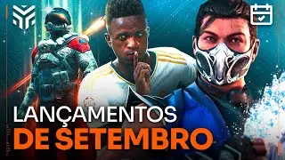 LANÇAMENTOS de SETEMBRO 2023: STARFIELD, MORTAL KOMBAT 1, EA SPORTS FC 24 e MAIS!