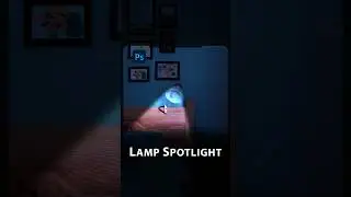 Lamp spotlight effect in photoshop #shorts #creative