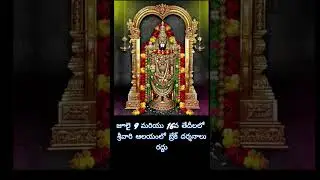 Srinivasa Govinda  #tirumaladarshanam #tirumala #ttd_news