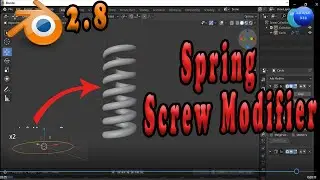 How to create a spring || Screw Modifier [Blender 2.8] Tutorial -2020