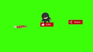 [Green screen]YouTube subscribe, Like,share video clips