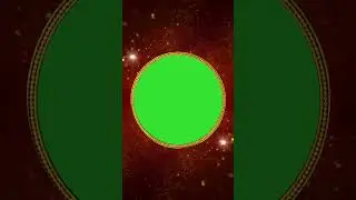 Golden frame green screen 