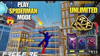 spider man mode kaise khele| spider man verse Parkour mode FF today| spider man mode how to play