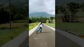 Memanjakan mata dengan tempat seindah ini_ Lereng Sumbing #shorts #sepaturoda #inlineskate #panorama