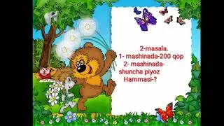 2-sinf matematika Misollar yechish