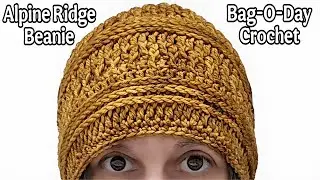 How To Crochet Beanie Hat For Man Or Woman - Easy Tutorial