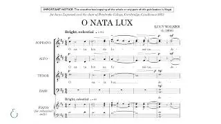 Lucy Walker - O nata lux (Official Score Video)