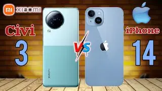 Xiaomi Civi 3 vs. iPhone 14